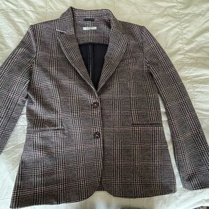 Circolo 1901 Elegant Women's Checkered Blazer - Black , Red and White